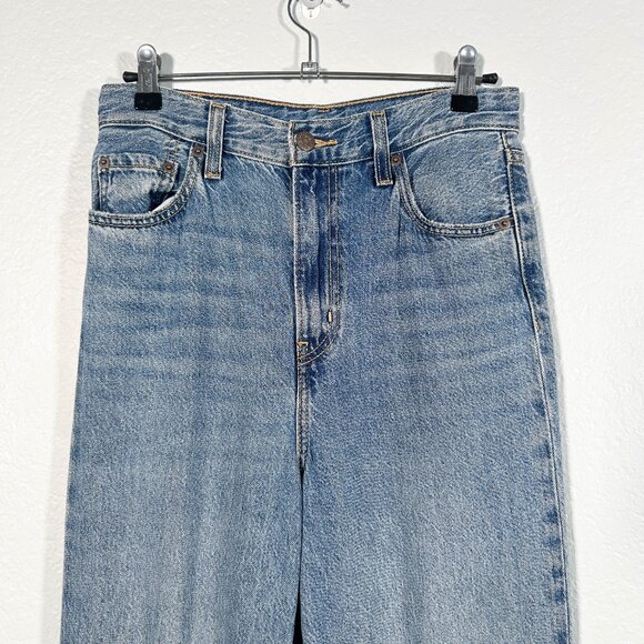 Levi's Women's Size 26 High Loose Flare Jeans High Waist Distress 1005-0497 - Picture 3 of 7